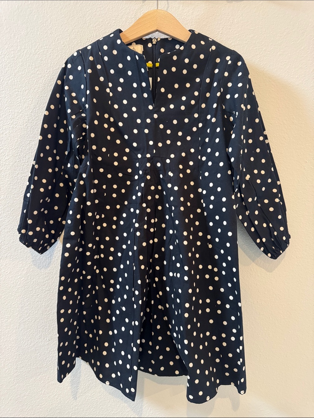 NWT 6Y Dagmar Daley Girls Black Natural Dot Aberdeen Polka Dot Dress!